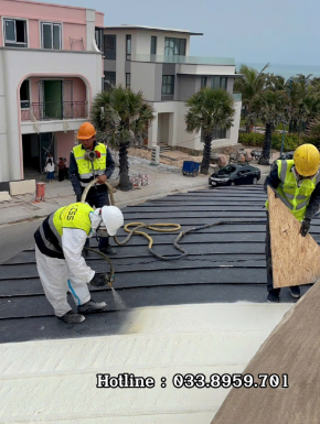 THI CÔNG FOAM PU CÁCH NHIỆT DỰ ÁN KHU DÂN CƯ NOVAWORLD PHAN THIẾT