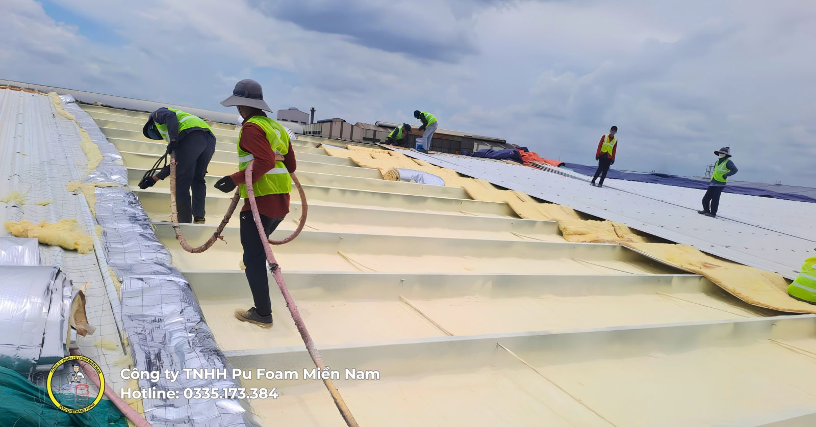 Thi công Pu Foam cách nhiệt kho lạnh