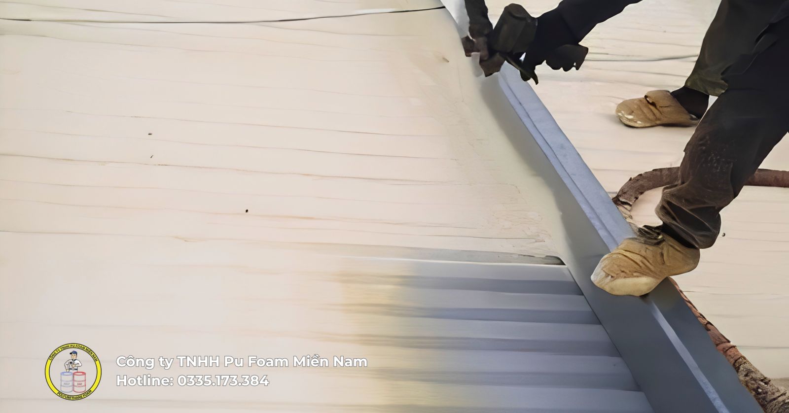 Lớp Pu Foam sau khi phản ứng