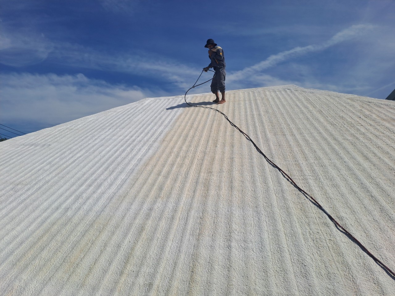 Công trình thực tế sau khi hoàn thiện thi công pu foam